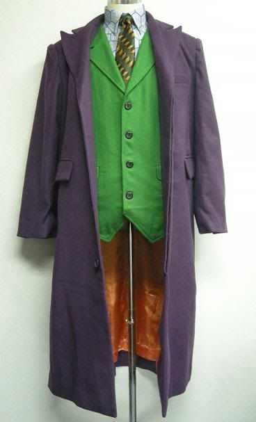 purple joker trench coat