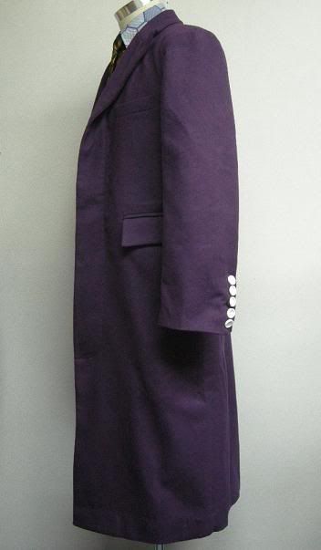 purple joker trench coat