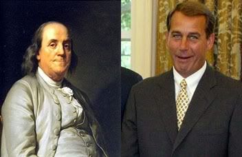 Benjamin Franklin vs. John Boehner