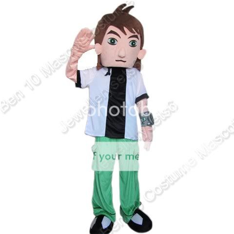 Ben 10 Costume Mascot Adult Cartoon Costume Fancy Dress  