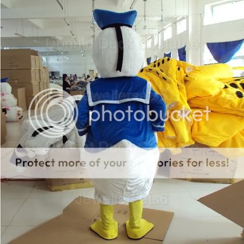 New Donald Duck Costume Mascot Adult Size Cartoon Dress  