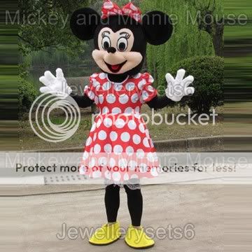 Adult Mickey Minnie Mouse couple Mouse mascot costumes  