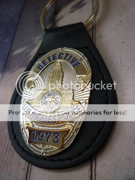 LAPD Los Angeles Badge Key Holder FOB Ring Metal New  