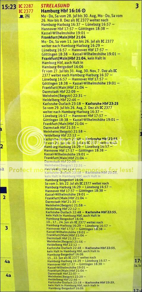  Ein Zug, dreißig Zentimeter Fahrplan - ICE-Treff 