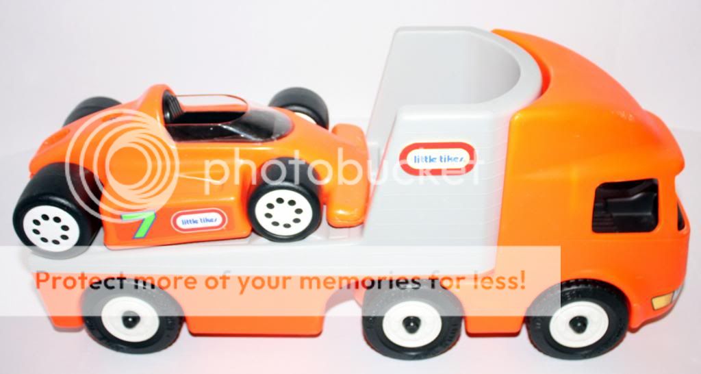   TikesTruck Semi Car Hauler Ride On Toy Tractor Trailer Car Tykes