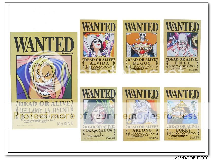 One Piece Wanted Poster 15 Affiches SERIENUMERO4 ワンピース