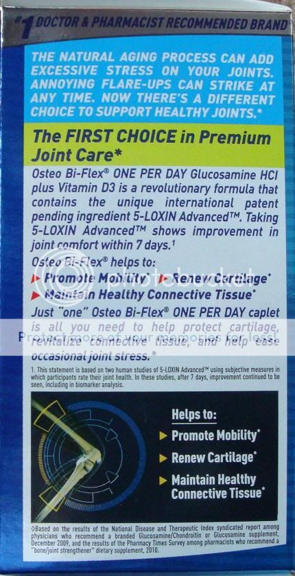 BOXES OSTEO BI FLEX ONE PER DAY 5 LOXIN VITAMIN D3 60CT  