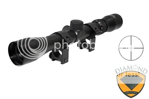   Precision Grade 3 9x32 Rifle Scope w Adjustable 3X 9x Optical