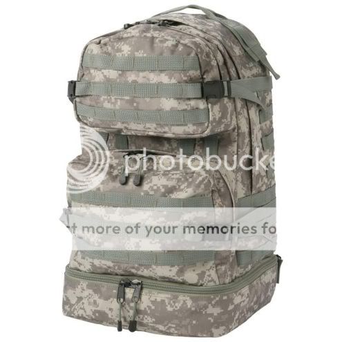 Extreme Pak Digital Camouflage Backpack with Nylon Rope Pulls Shoulder 